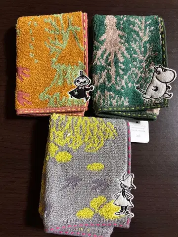 MOOMIN 타월 손수건 길가 무민 스너프킨 미이 3개 세트