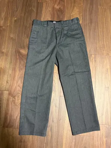 Dickies 별주 트윌 레귤러 스트레이트 치노 팬츠 그레이