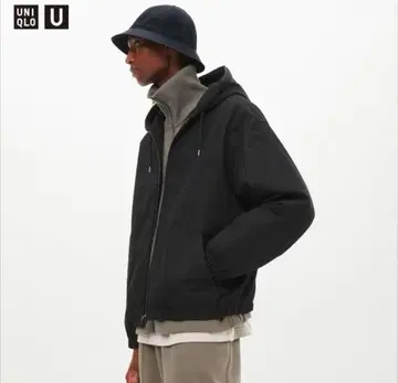 UNIQLO U 후디드 집업 블루종