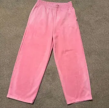 유니클로C 리메이크 핑크 스웨트 팬츠