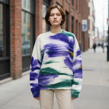 Desigual 데시구알 긴팔 니트 스웨터 개성 인기 만점 L