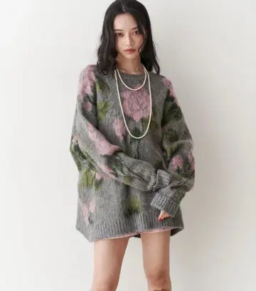 jouetie 패턴 루즈 니트