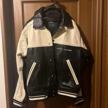 ZARA TECHNO ZERO 가죽 자켓 블랙/화이트