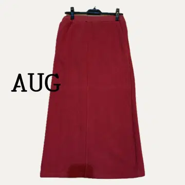 AUG 코듀로이 타이트 스커트 레드 사이즈 1 슬림