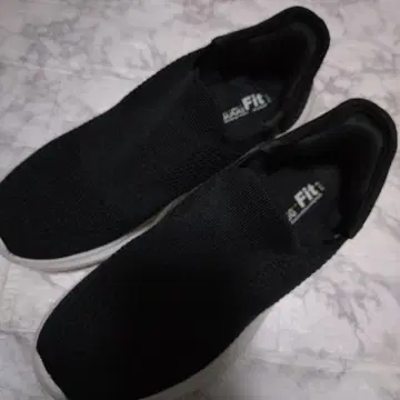 블랙 니트 슬립온