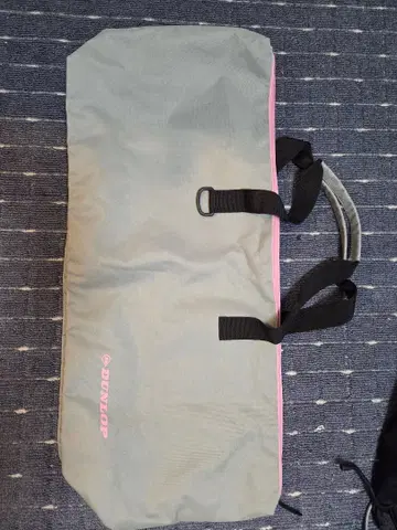 DUNLOP 와이드 라켓백 그레이/핑크 DTC2432