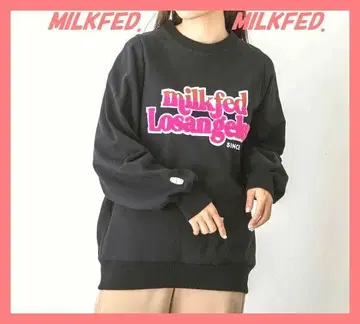 밀크페도 컨디션 최상 와펜 로고 헤비웨이트 루즈핏 맨투맨