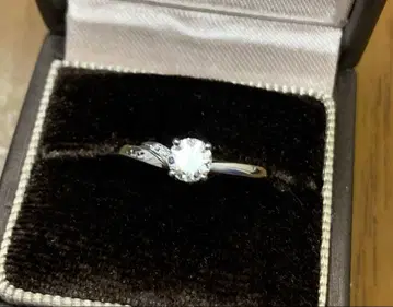 플라티나 반지 0.38ct F/VVS1/3EX