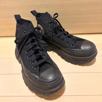인기! CONVERSE 통굽 하이컷 스니커즈 올 블랙