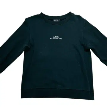 A.P.C. 아페쎄 로고 블랙 맨투맨 트레이닝복 상의 블랙