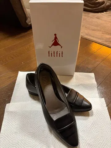 fitfit 블랙 펌프스 플랫 힐