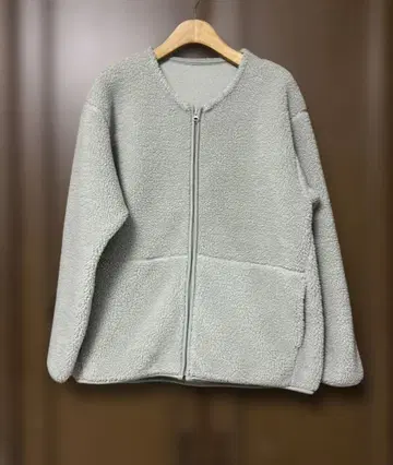무인양품 보아 플리스 자켓 그레이 M
