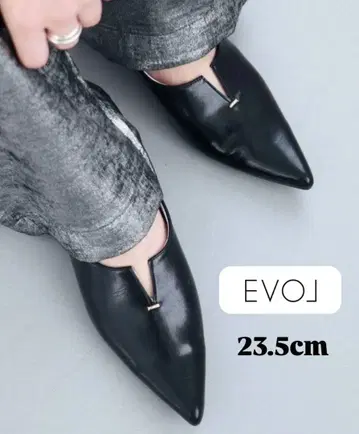 [ 새상품급 ] EVOL 가죽 스틸레토 펌프스