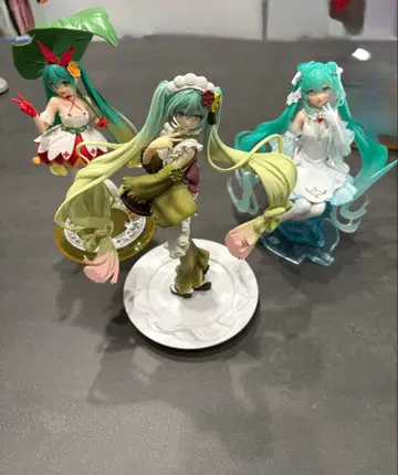 하츠네 미쿠 피규어 3개 세트 인형뽑기 경품 상자 없음 묶음 판매