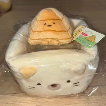 스미코구라시 봉제 인형 트레이 고양이 테노리 스나야마