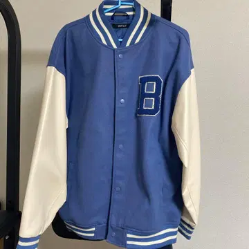 CHIP CLIP 바시티 자켓 L 파란색 B자수