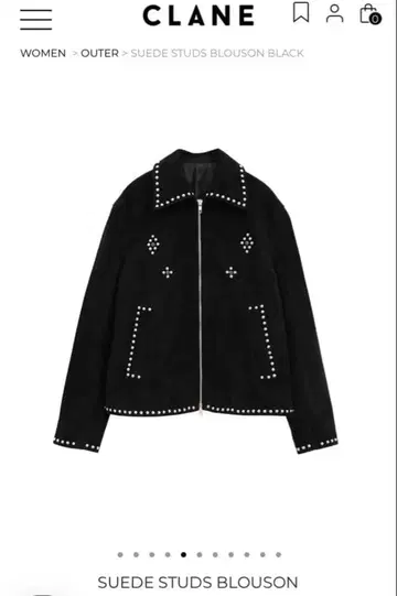 CLANE SUEDE STUDS BLOUSON 사이즈 2