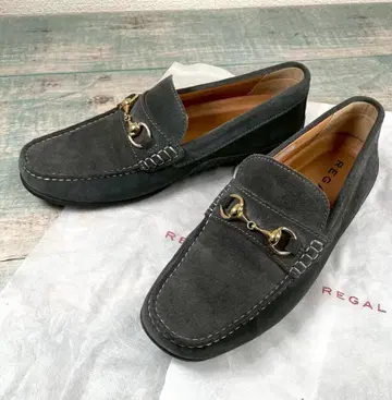 새상품급 REGAL 스웨이드 홀스빗 로퍼 25cm