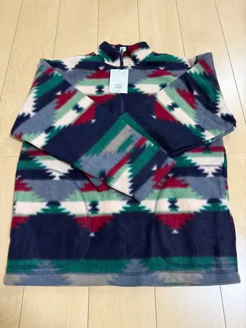 택 포함 미사용 새상품 노르딕 무늬 플리스 L [ R712085 ]