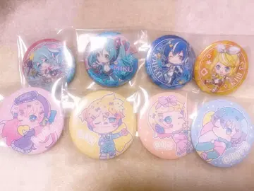 보컬로이드 캔 배지 8개
