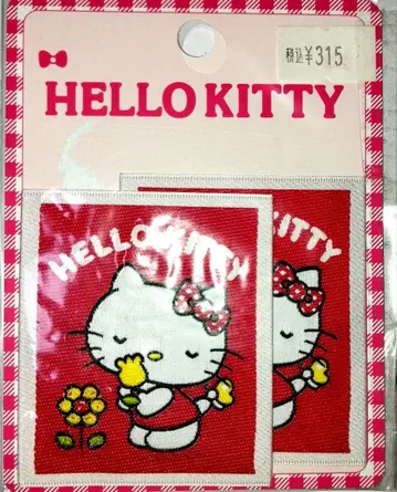 헤이세이 레트로 당시물 HELLO KITTY 자수 패치 2012년 2장입