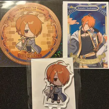 SideM 애니카페 아크릴 스탠드 코스터 금박 카드 히토키