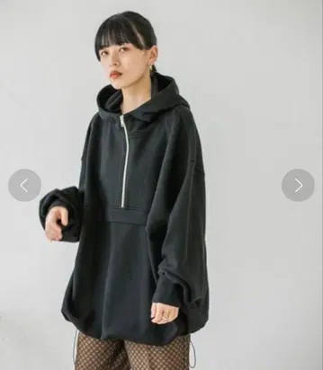 아노락 BIG 후디 블랙