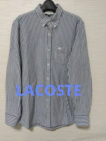 LACOSTE 스트라이프 긴팔 셔츠