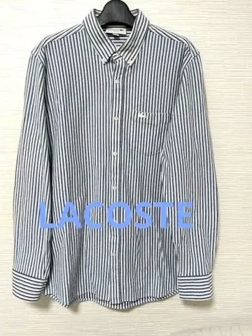 LACOSTE 스트라이프 긴팔 셔츠
