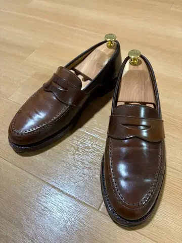 미사용에 가까운 랄프 로렌 로켓제 시가 코도반 로퍼 8