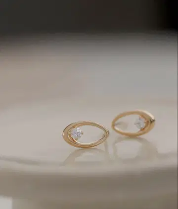 ANEMONE K10 오벌 귀걸이