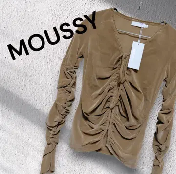 택 포함 새상품 MOUSSY SHEER VELOUR 가디건