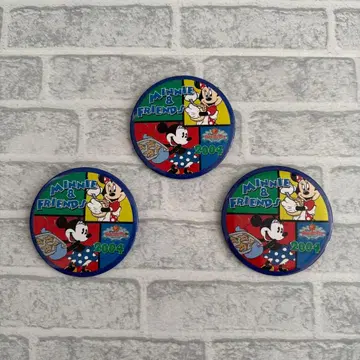 미니와 친구들 캔뱃지 2004년 3개 세트 빈티지