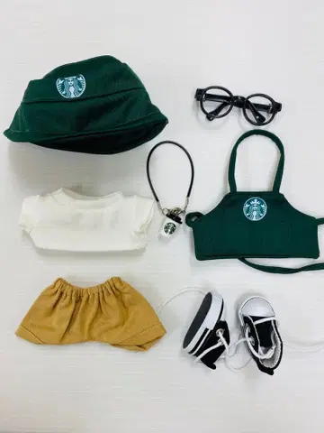 스타벅스풍 옷 갈아입기 의류 7세트 17cm 러브용 의류 세련되고 귀여운