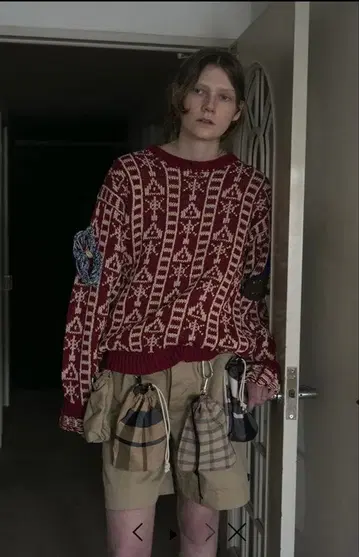 SUNSEA 27th REBUFFAT SWEATER BORDEAUX 3