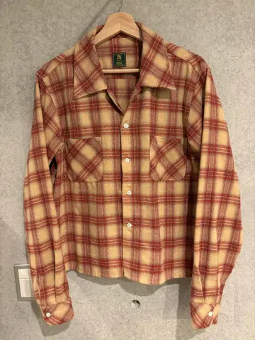 noen 쇼트 기장 오픈 카라 셔츠