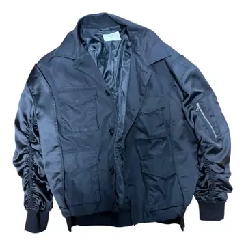 HARE MA-1 스타일 자켓 다크 블루 y2k opium