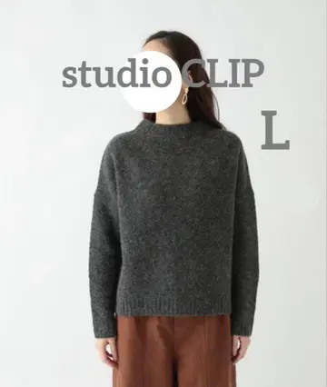 [ 미사용 ] 스튜디오 클립 울 니트 풀오버 L