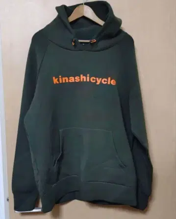 새상품급 기나시 사이클 종이상자 니트 후드티 그린 XL