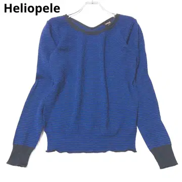 엘리오폴 롱슬리브 니트 풀오버 스웨터 상의 울 보더