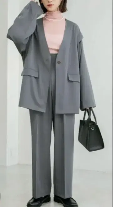BONLECILL 2way 자켓 셋업 팬츠 그레이