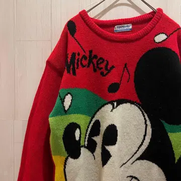 빈티지 미키 구제 의류 니트 레어 레트로 디즈니 인기