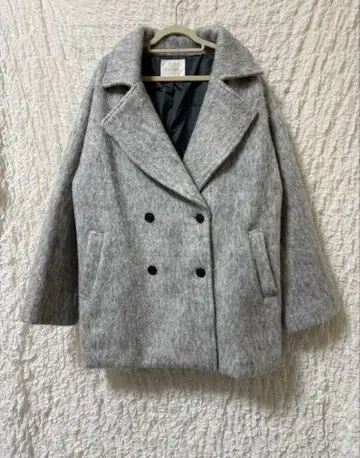 Ray Cassin 레이 카즌 미들 기장 샤기 코트 그레이