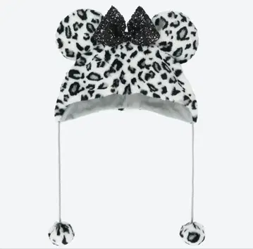 디즈니 레오파드 무늬 팬캡 그레이