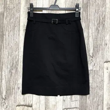 엠즈 그레이시 36 블랙 타이트 스커트 벨트 포함