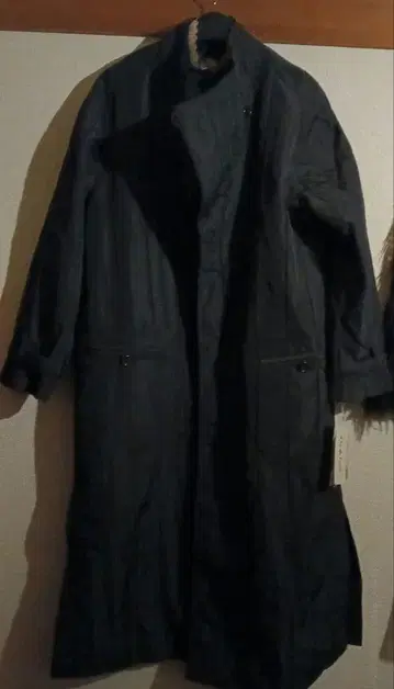 정가 49000엔 새상품 데드스탁 LOOK LOW 블랙 롱 코트