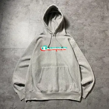 00's 챔피온 리버스 위브 입체 프린트 맨투맨 후드티