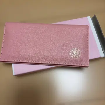 황궁 지갑 천연 가죽 핑크 장지갑