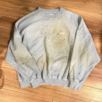 TTT MSW 크루넥 스웨트 데미지