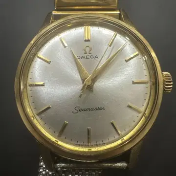 2 완동품 OMEGA Seamaster 수동 와인딩 시계 실버